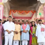उप मुख्यमंत्री अरुण साव कर्मा माता मंदिर प्राण प्रतिष्ठा एवं सम्मान समारोह में हुए शामिल