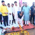 मुख्यमंत्री साय ने कुनकुरी में 250 सीटर नालंदा परिसर का किया भूमिपूजन: लाइब्रेरी में होगी इंडोर और आउटडोर अध्ययन की व्यवस्था