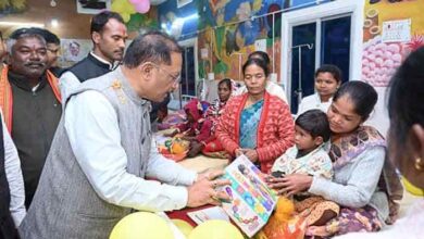 मुख्यमंत्री विष्णुदेव साय ने फरसाबहार, कुनकुरी और मनोरा में पोषण पुनर्वास केन्द्र का शुभारंभ किया