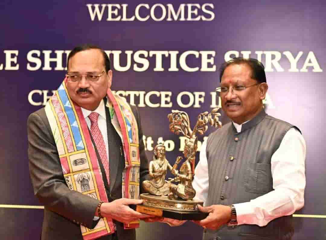 न्याय और शासन का संगम—मुख्यमंत्री साय ने मुख्य न्यायाधीश का किया अभिनंदन