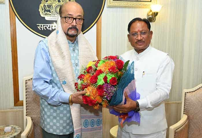 मुख्यमंत्री विष्णु देव साय ने राज्यपाल रमेन डेका को जन्मदिन की दी शुभकामनाएँ