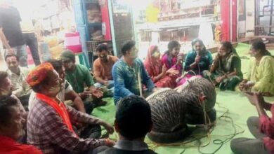 नंदिनी-अहिवारा में रंगों की धूम — होली मिलन समारोह में उमड़ा उत्साह