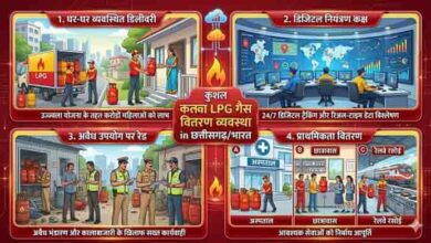 घरेलू एलपीजी के दुरुपयोग को रोकने सख्त कार्रवाई : 214 छापे, 1013 सिलेंडर जब्त