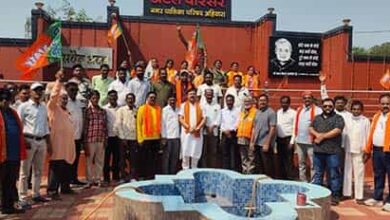 अहिवारा में शक्ति प्रदर्शन! भाजपा स्थापना दिवस पर निकली भव्य रैली