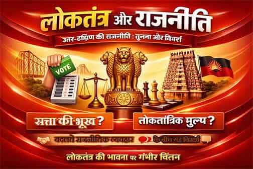 राजनीति में विरोध या दुश्मनी? उत्तर और दक्षिण भारत की सोच ने छेड़ी नई बहस