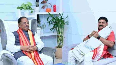 मुख्यमंत्री विष्णुदेव साय से केंद्रीय कोयला एवं खान राज्य मंत्री सतीश चंद्र दुबे ने की सौजन्य मुलाकात