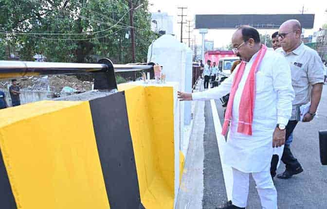 कचना ओवर-ब्रिज का इंतजार खत्म होने वाला! उप मुख्यमंत्री अरुण साव ने किया निरीक्षण