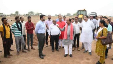 उप मुख्यमंत्री अरुण साव ने इंटिग्रेटेड स्पोर्ट्स स्टेडियम निर्माण कार्य का निरीक्षण किया