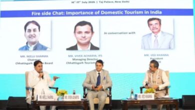 नई दिल्ली में आयोजित फेथ कांक्लेव 2026 में छत्तीसगढ़ पर्यटन की प्रभावशाली प्रस्तुति, राष्ट्रीय पर्यटन मानचित्र पर मजबूत हुई पहचान नई दिल्ली में आयोजित फेथ कांक्लेव 2026 में छत्तीसगढ़ पर्यटन की प्रभावशाली प्रस्तुति, राष्ट्रीय पर्यटन मानचित्र पर मजबूत हुई पहचान