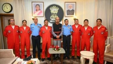 राज्यपाल रमेन डेका से मिले एयर ऑफिसर कमांडिंग नंदा कुमार बाला